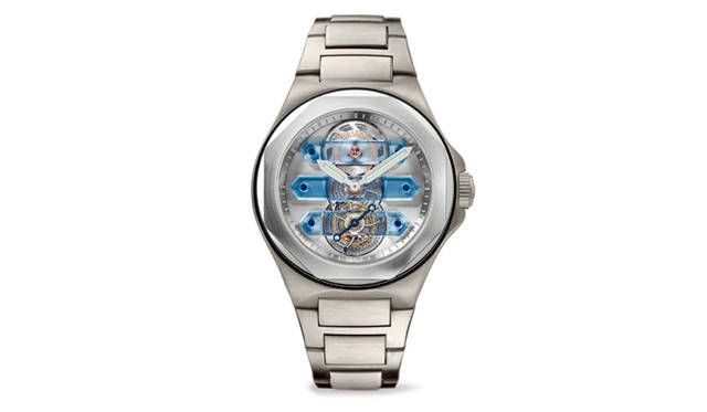 <strong>GIRARD PERREGAUX｜ジラール・ペルゴ</strong> 「ロレアート　スリー・ブリッジ トゥールビヨン」 2047万5000円（予価）、受注生産。