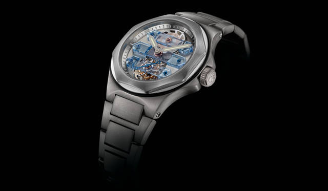 <strong>GIRARD PERREGAUX｜ジラール・ペルゴ</strong> 「ロレアート　スリー・ブリッジ トゥールビヨン」 2047万5000円（予価）、受注生産。