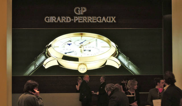 <strong>GIRARD PERREGAUX｜ジラール・ペルゴ</strong> 展示スペース。