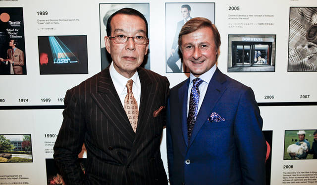 <strong>170years DORMEUIL PARTY｜ドーメル</strong>　赤峰幸生氏、ドミニク・ドーメル氏。