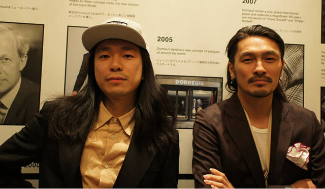 <strong>170years DORMEUIL PARTY｜ドーメル</strong>　「エ オ トト」横山大介氏と「ファセッタズム」落合宏理氏。