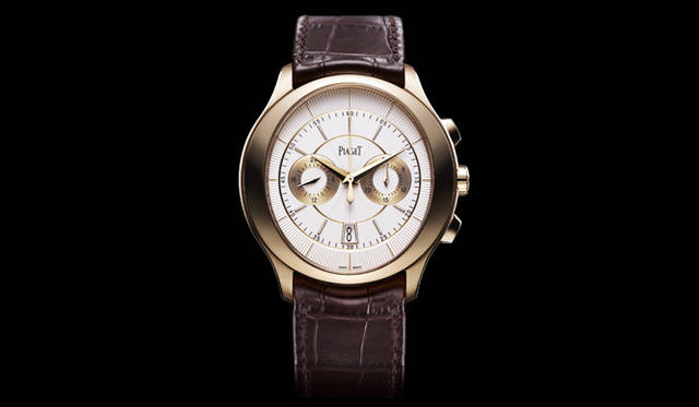 <strong>PIAGET｜ピアジェ</strong>  「ピアジェ グベナー クロノグラフ ピンクゴールド 43mm」 383万2500円（予価）、入荷時期未定。