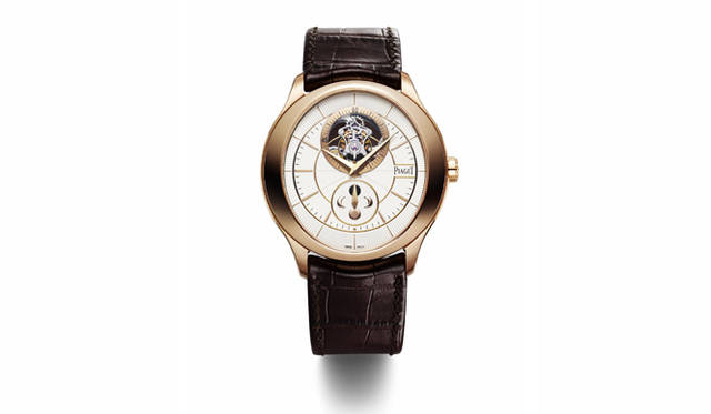 <strong>PIAGET｜ピアジェ</strong> 「ピアジェ グベナー トゥールビヨン ピンクゴールド 43mm」 1827万円（予価）、入荷時期未定。