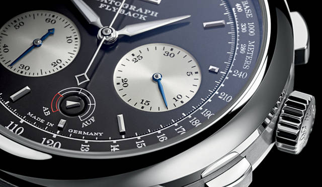 <strong>A.LANGE & SÖHNE｜A.ランゲ＆ゾーネ</strong> 「ダトグラフ アップ＆ダウン」 文字盤6時位置にパワーリザーブインジケータがあらたに追加された。