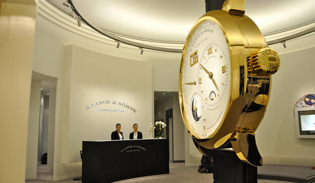<strong>A.LANGE & SÖHNE｜A.ランゲ＆ゾーネ</strong> 展示ブース。