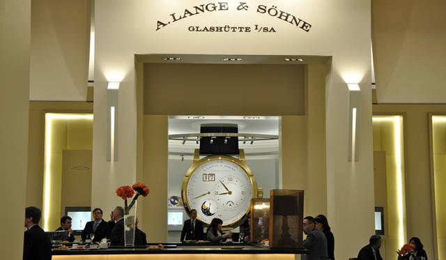 <strong>A.LANGE & SÖHNE｜A.ランゲ＆ゾーネ</strong> 展示ブース。