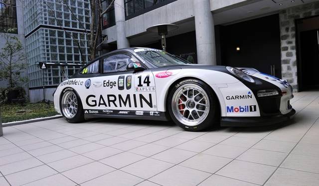 同時に展示されていた、997型911 GT3ベースのカレラカップカー