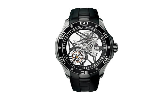 <strong>ROGER DUBUIS｜ロジェ・デュブイ</strong> 「パルジョン フライングトゥールビヨン スケルトン」 1155万円（予価）、今冬発売予定。