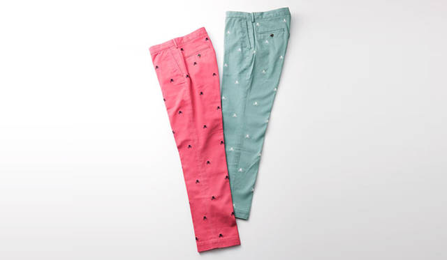 <strong>RUGBY RALPH LAUREN｜ラグビー ラルフ ローレン</strong>　春らしい爽やかなピンクとパステルグリーンのスカルチノはラグビー 名古屋のエクスクルーシブカラー。1万1550円