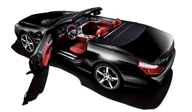 <strong>Mercedes-benz SL550 Bluefficiency Edition1｜メルセデス ベンツSL550ブルーエフィシエンシー エディション1</strong>　新型SL発売を記念する特別仕様車。特別色の「マグネタイトブラック」や専用ホイール、AMGスポーツパッケージなどが標準装備される。