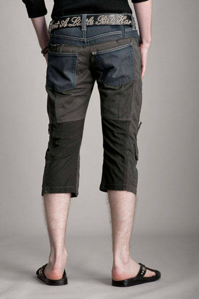 <strong>SCHORL｜ショール</strong>　「Used×SCHORL」Used Denim Pants×Used French Army F2 Jacket“Remake Half Pants” 3万9900円