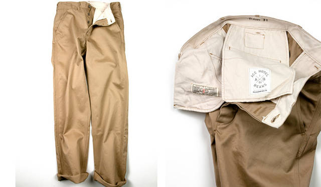 <strong>BEAMS｜ビームス</strong>　BUZZ RICKSON’Sチノパンツ1万8375円（ビームス）