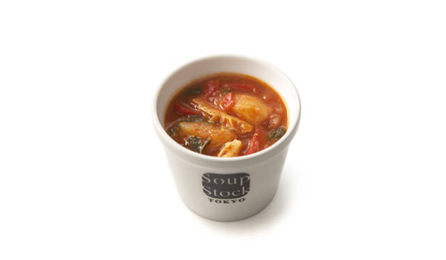 <strong>Soup Stock Tokyo｜スープストックトーキョー</strong>　Soup de France第5弾「牛トリップのバスク風トマト煮込み」（2012年3月）。