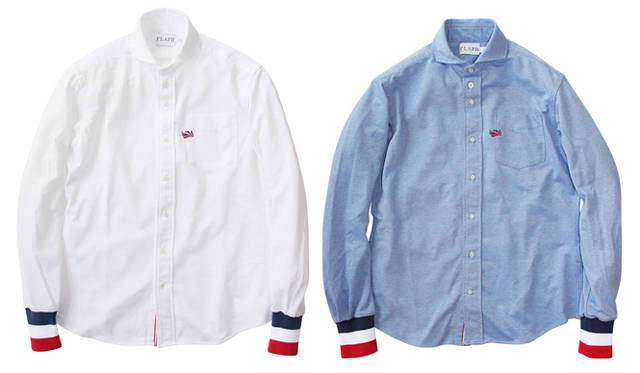 <strong>flaph × BARNEYS NEYORK</strong>　ホワイトとブルーの2色展開。どちらもベーシックな顔立ちだが、じつは撥水透湿性豊かな機能派だ。 各2万475円