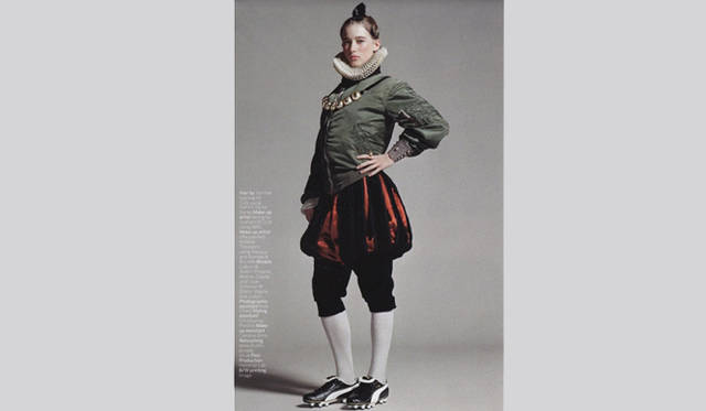 <strong>信國太志×中野香織　明治大学　白熱ファッション講座</strong>　レイ・ペトリへのトリビュートで、盟友バリー・ケイマンがスタイリングしたシュート。