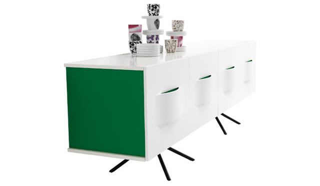 <strong>BoConcept｜ボーコンセプト</strong>　“オタワ”ダイニングコレクション　サイドボード（ホワイト/マット ブラック）25万9900円