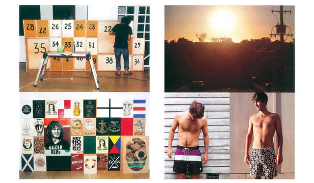 <strong>THE CRITICAL SLIDE SOCIETY（TCSS）</strong>　右下・左／ショーツ1万1340円（Ahoy）、右／ショーツ1万290円（Thriller）