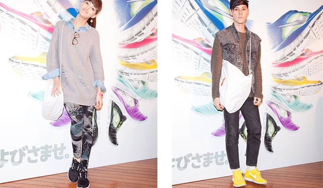 <strong>NIKE｜ナイキ</strong>　NIKE FREE LAUNCH EVENT「野性のつよさをよびさませ」　左／堀 さくら、右／TETSU（ともにモデル）