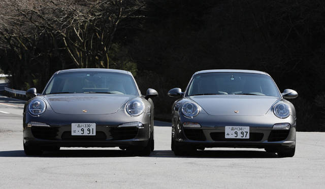 <strong>Porsche 911｜ポルシェ 911</strong>　左991型、右997型