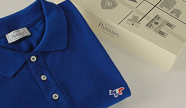 <strong>Kitsuné Parisien｜キツネ パリジャン</strong>　Polo Parisien Polo｜100％ cotton、フランス製 1万9950円