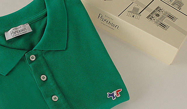 <strong>Kitsuné Parisien｜キツネ パリジャン</strong>　Polo Parisien Polo｜100％ cotton、フランス製 1万9950円