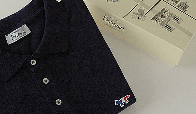 <strong>Kitsuné Parisien｜キツネ パリジャン</strong>　Polo Parisien Polo｜100％ cotton、フランス製 1万9950円