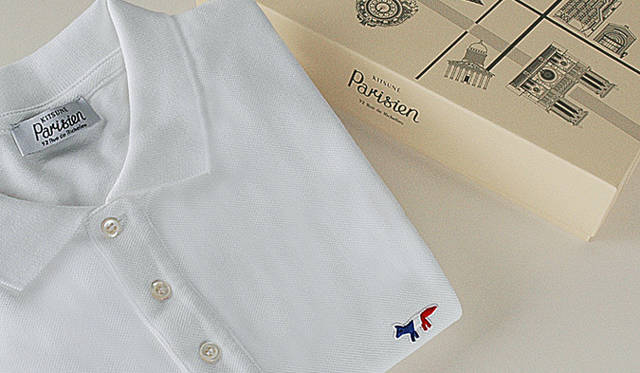 <strong>Kitsuné Parisien｜キツネ パリジャン</strong>　Polo Parisien Polo｜100％ cotton、フランス製 1万9950円