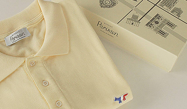 <strong>Kitsuné Parisien｜キツネ パリジャン</strong>　Polo Parisien Polo｜100％ cotton、フランス製 1万9950円