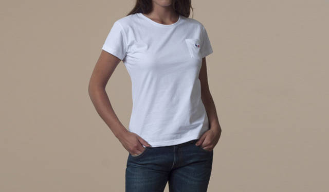 <strong>Kitsuné Parisien｜キツネ パリジャン</strong>　Tee Shirt Parisien｜100％ cotton、フランス製 2万7300円