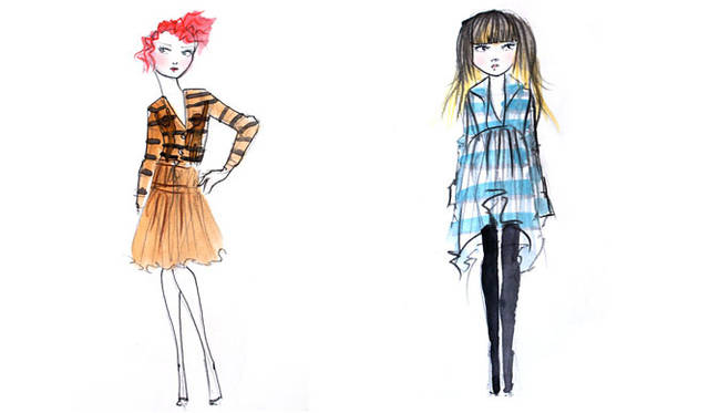 <strong>BARNEYS NEW YORK｜バーニーズ　ニューヨーク</strong>　「アンドリュー・ヤンスペシャルドールオーダーイベント」　ジャパニーズブランドドール　左／MUVEIL、右／REKISAMI