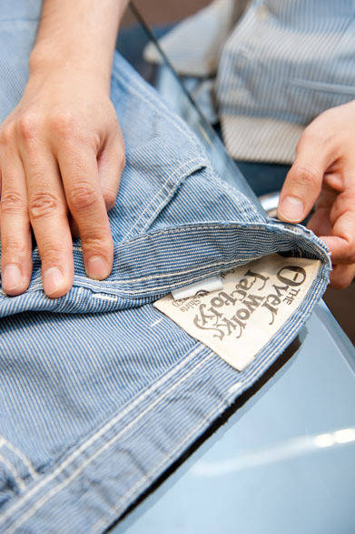 <strong>ESTNATION｜エストネーション</strong>　ヒッコリーパンツ2万7300円（ジ オーバー ワークス ファクトリー フォー エストネーション／エストネーション）