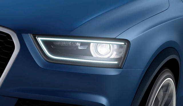 <strong>Audi RS Q3 Concept｜アウディ RS Q3コンセプト</strong>　ヘッドライトの基本的な形状は、最新のアウディのデザインにならう