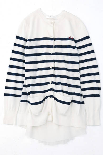 　期間限定カスタマイズサービス“Let’s Play Around”<br />ボーダーカーディガン　4万950円