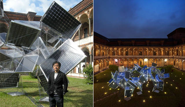 <strong>Panasonic｜パナソニック</strong>　ミラノサローネ2012「Photosynthesis - 光合成 -」　左は、建築家 平田晃久氏