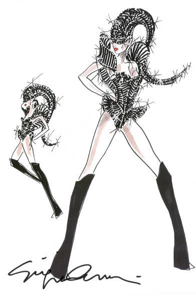 <strong>GIORGIO ARMANI｜ジョルジオ アルマーニ</strong>　レディー・ガガ「ボーン・ディス・ウェイ・ボール」アジアツアー特別衣装をデザイン