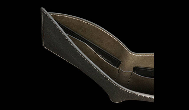 <strong>inquest｜インクエスト</strong>　W11.2×H9.5×D1.6cm。札入れ1万8900円（インクエスト／ヴィンテージ リバイバル プロダクションズ）