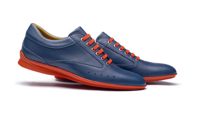 <strong>JOHN LOBB｜ジョンロブ</strong>　“JOHN LOBB for ASTON MARTIN”モデル「Winner Sport（ウィナースポーツ）」　with Racy Fire Red Rubber Sole（Aurora Blue Racing Calf）