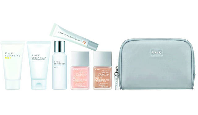 <strong>Shibuya Hikarie ShinQs｜渋谷ヒカリエ シンクス</strong>　地下1階　RMK　 「RMK オープニングキット」（数量限定発売）8190円～1万500円※キット価格は、選ぶメイクアップベース、ファンデーション（全種・全色より選択可）により異なる