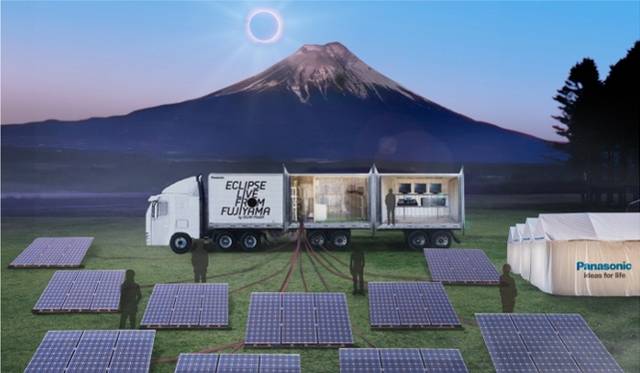 <strong>金環日食</strong>　5合目に設置するベースキャンプ