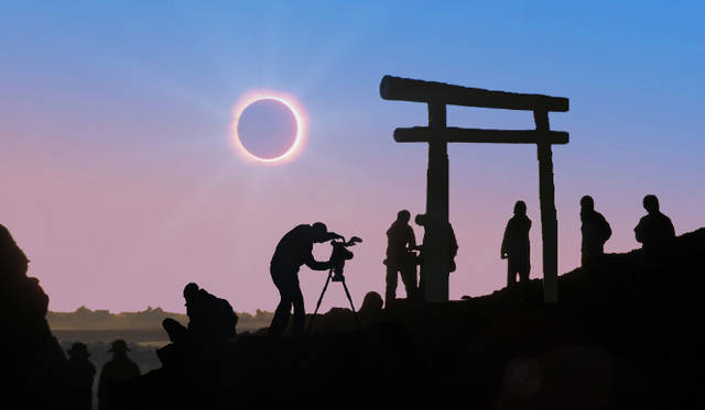 <strong>金環日食</strong>　当日はこんな美しい金環日食が見られるはず