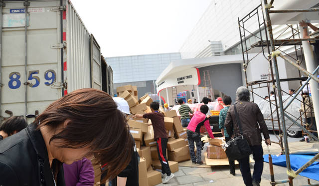 北京国際モーターショー 公開前日の風景