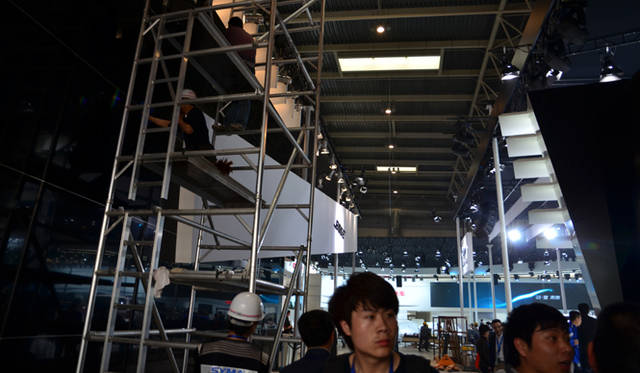 北京国際モーターショー 公開前日の風景