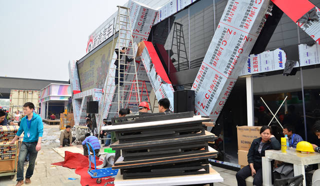 北京国際モーターショー 公開前日の風景