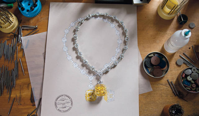 <strong>TIFFANY & Co.│ティファニー</strong>　セッティングの完了。スケッチどおりに仕上がった