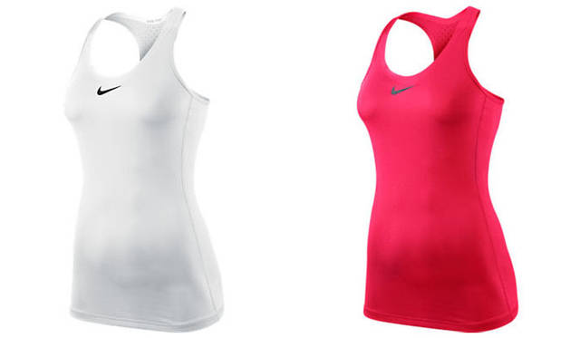 <strong>NIKE｜ナイキ</strong>　「THE LOOK OF SPORT：ローラ・エネヴァー」　ナイキプロ WS ハイパークールタンク 各4095円