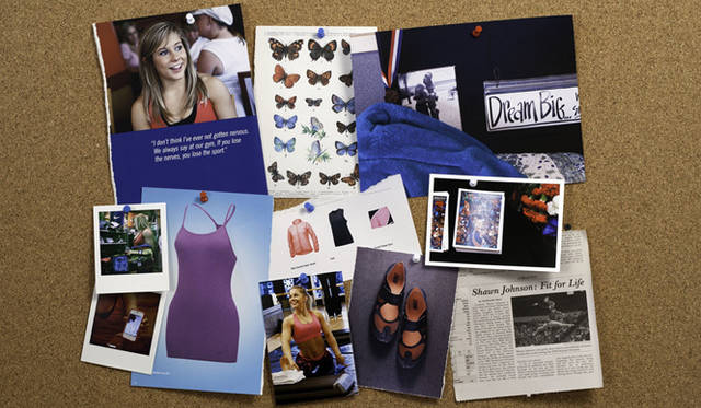 <strong>NIKE｜ナイキ</strong>　2012 Summer シーズン ナイキウィメンズ「THE LOOK OF SPORT：ショーン・ジョンソン」　ショーン・ジョンソンの“ムードボード”