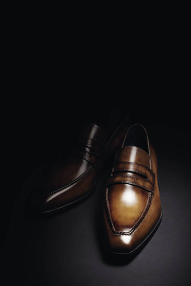 <strong>Berluti｜ベルルッティ</strong>　「アンディ・ローファー」50周年記念モデル。38万8500円（ベルルッティ）