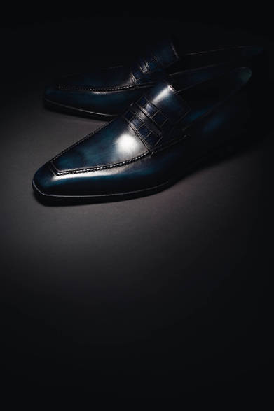 <strong>Berluti｜ベルルッティ</strong>　「アンディ・ローファー」50周年記念モデル。38万8500円（ベルルッティ）