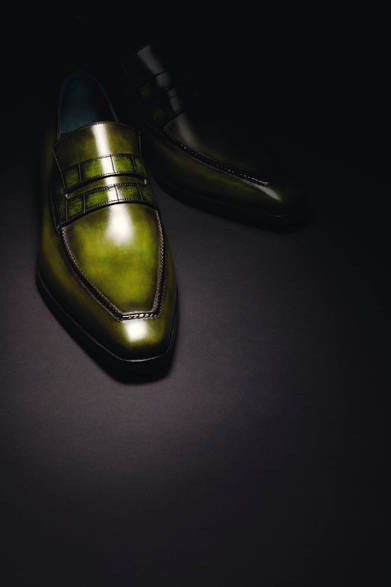 <strong>Berluti｜ベルルッティ</strong>　「アンディ・ローファー」50周年記念モデル。38万8500円（ベルルッティ）