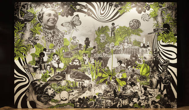 <strong>Brooklyn Parlor HAKATA </strong>　伊藤桂司さんによる2.6×4mの壁画